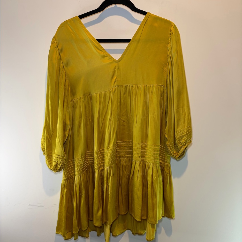 Cleobella Mustard V-Neck Dress